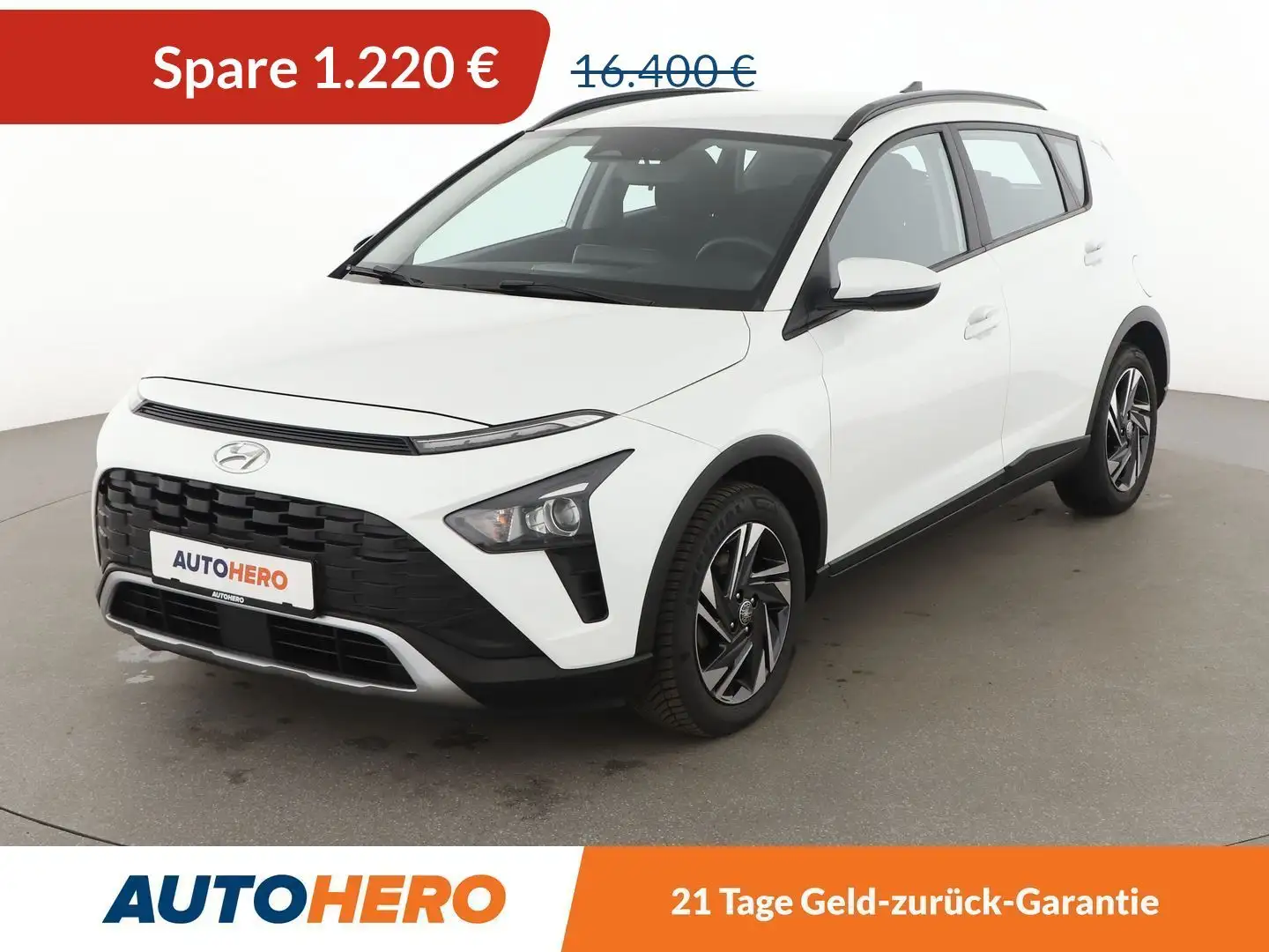 Hyundai BAYON 1.0 TGDI Intro Edition 2WD*NAVI*TEMPO*CAM*PDC*SHZ* Weiß - 1