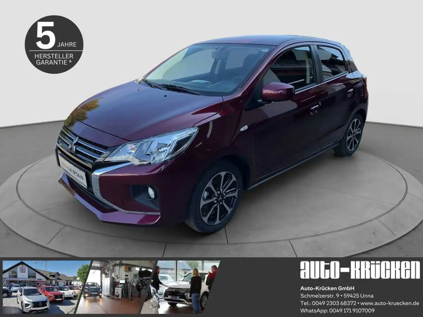Mitsubishi Space Star Select+ Tageszulassung Rot - 1