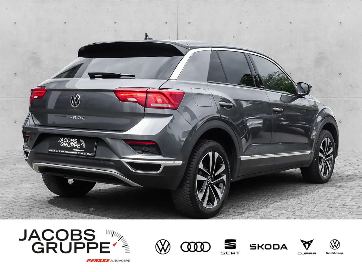 Volkswagen T-Roc 1.5 TSI Sitzh./Navi/LED/Kamera/AHK United Grijs - 2
