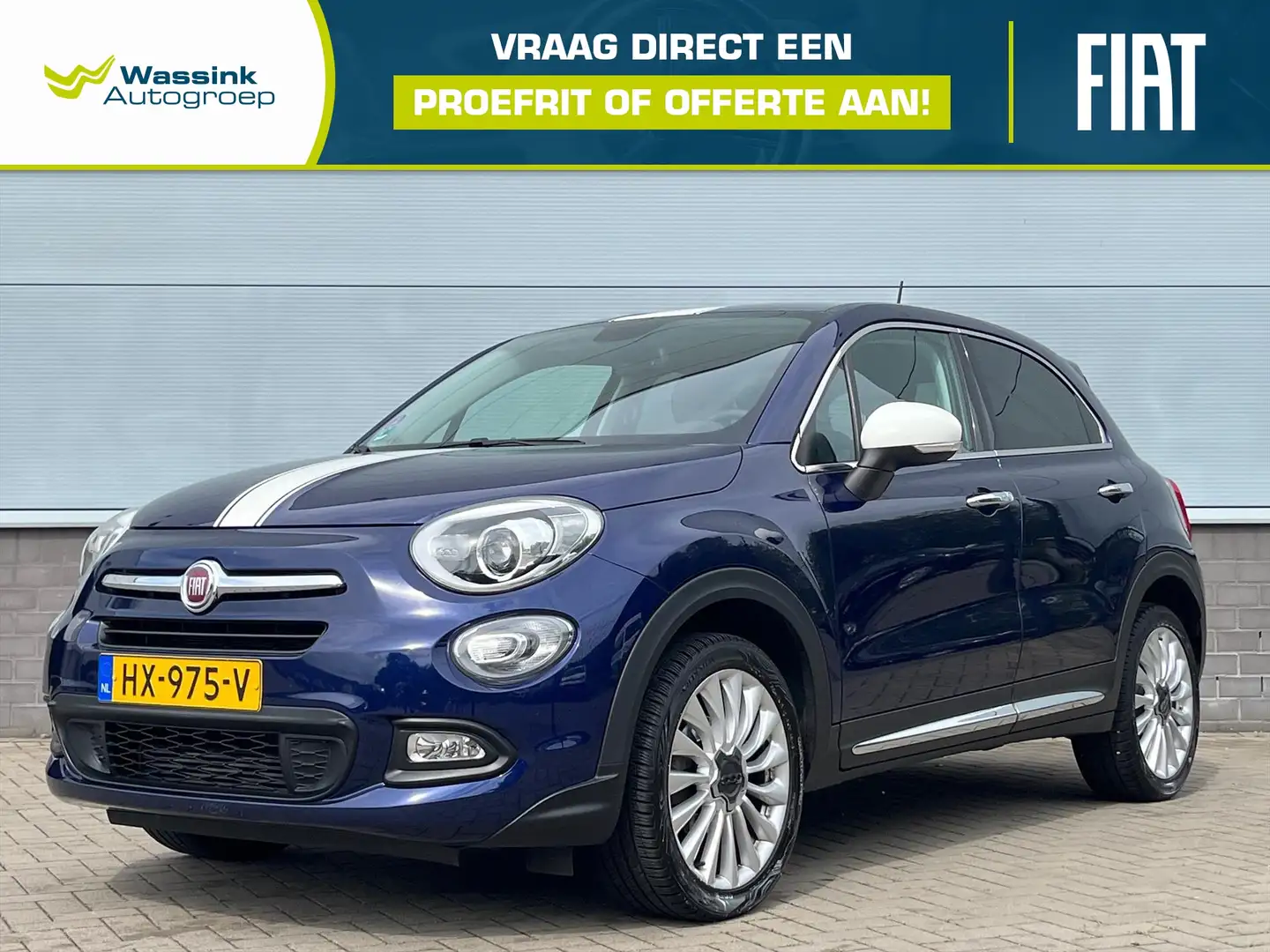 Fiat 500X 1.4 Turbo MultiAir 16V 140pk Lounge | Parkeersenso Blau - 1