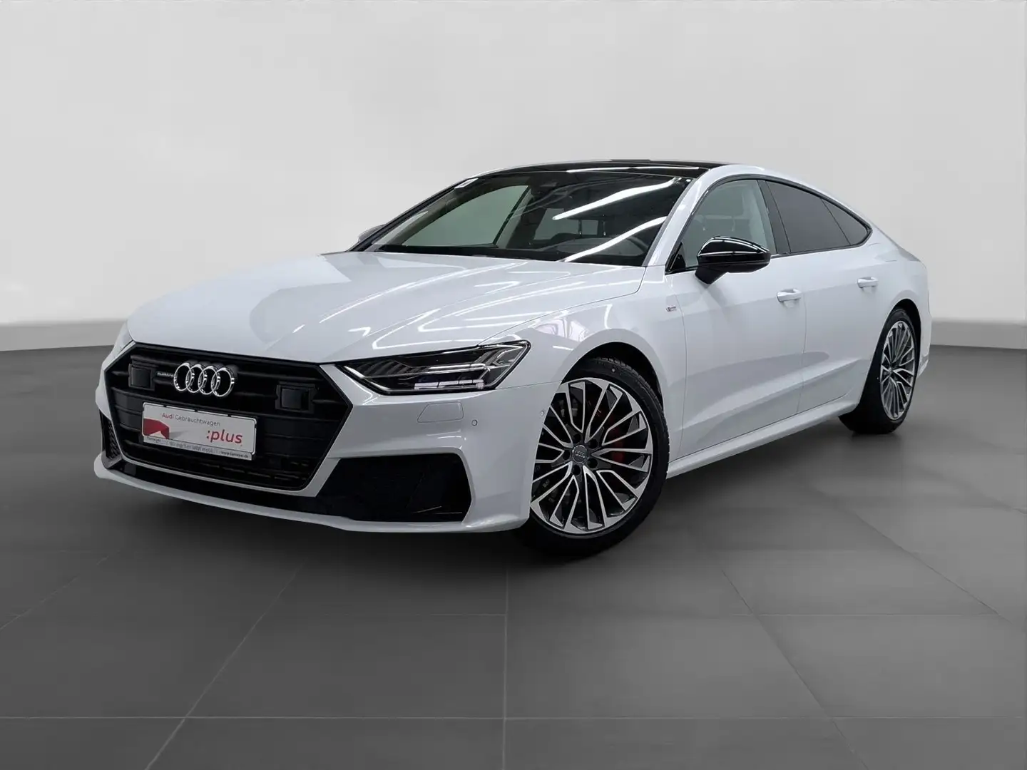 Audi A7 55 TFSIe Q S LINE BuO AHK PANO HuD Weiß - 2
