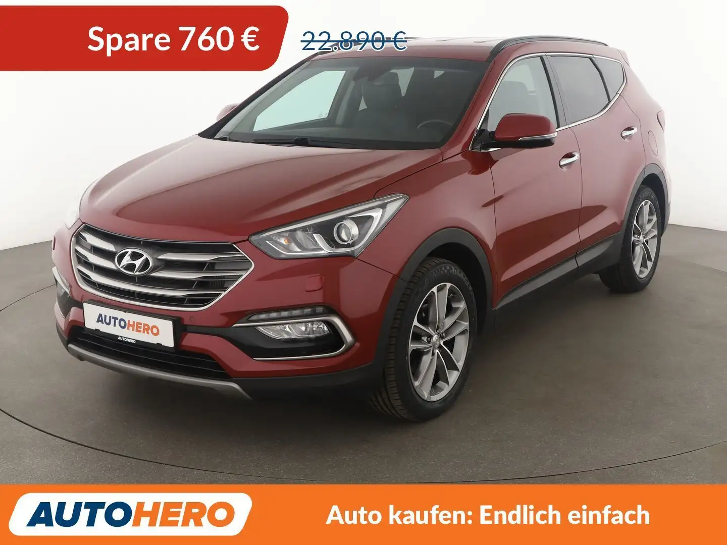 Hyundai SANTA FE 2.2 CRDi Premium blue 4WD Aut.*NAVI*TEMPO*CAM*PDC* Rot - 1
