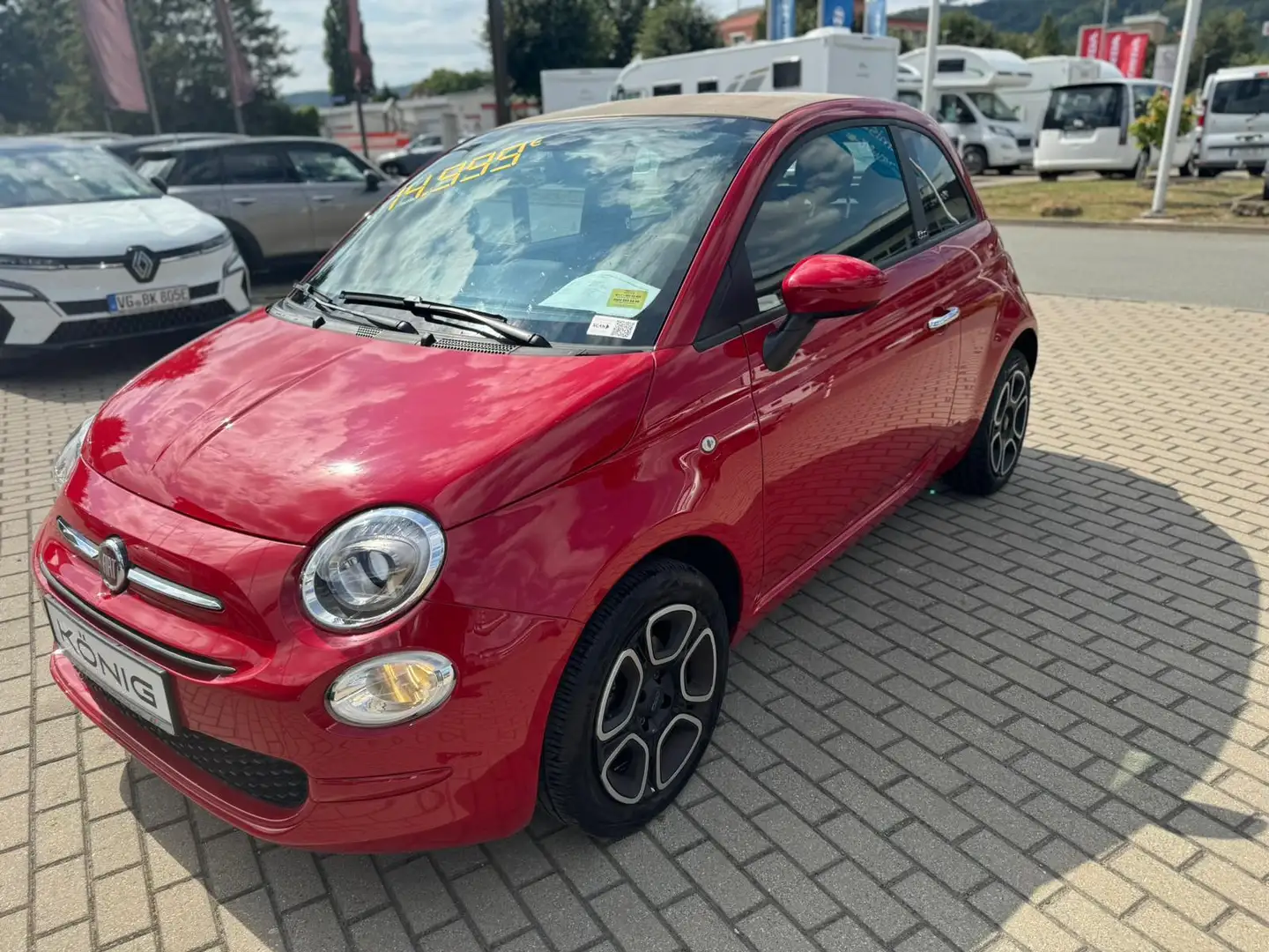 Fiat 500C 1.0 GSE CLUB Klima*USB*DAB+ Rouge - 1