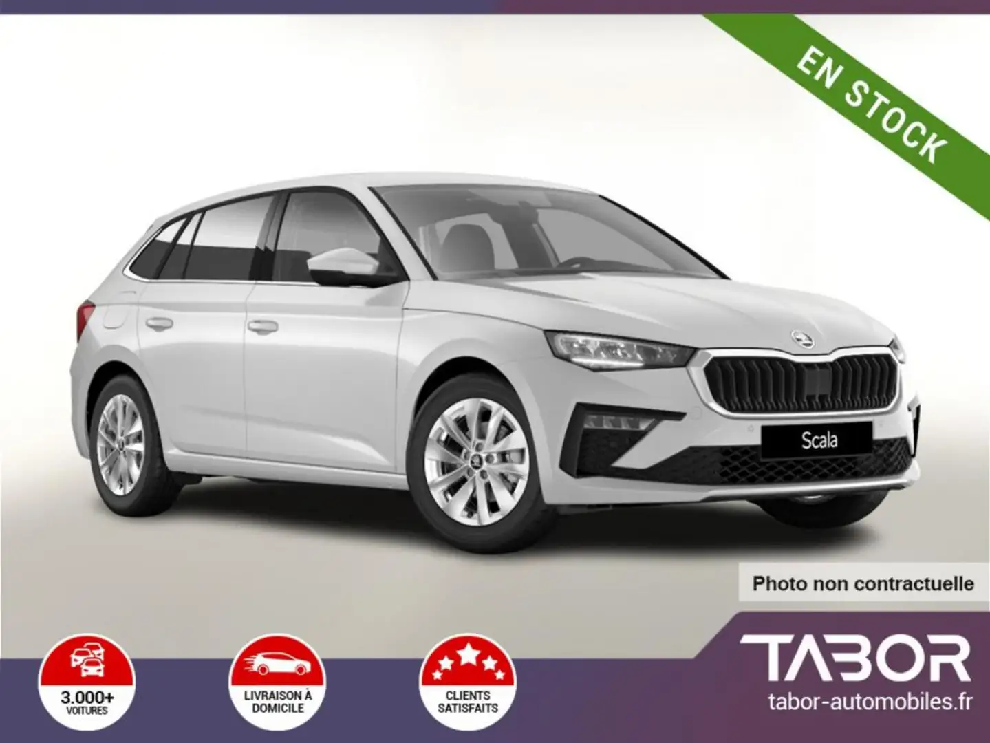 Skoda Scala 1.0 TSI 115 DSG Selec Kessy LED eHK Blanc - 1