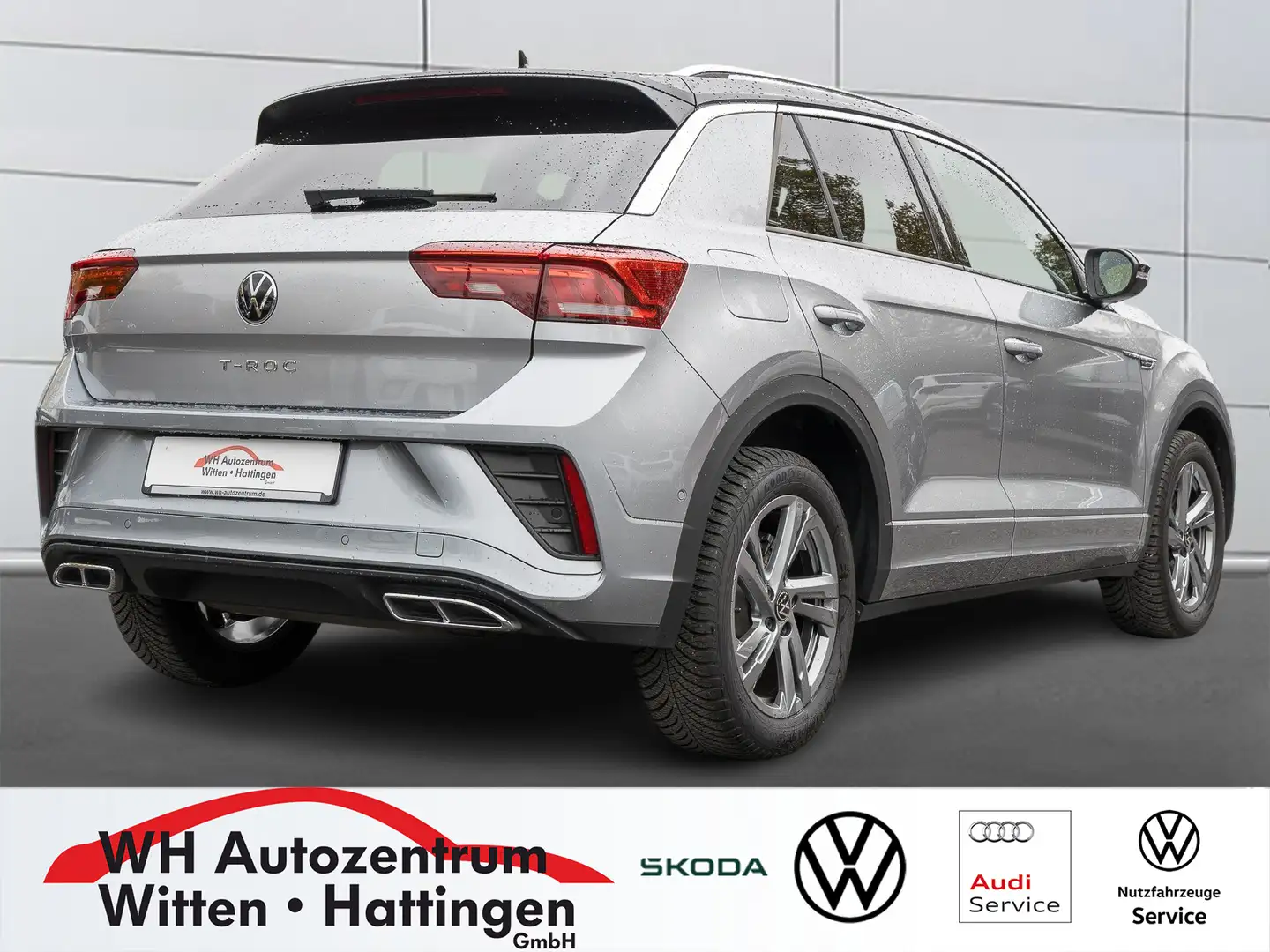 Volkswagen T-Roc 1.5 TSI DSG R-Line NAVI AHK REARVIEW LED GJ-REI... Silber - 2