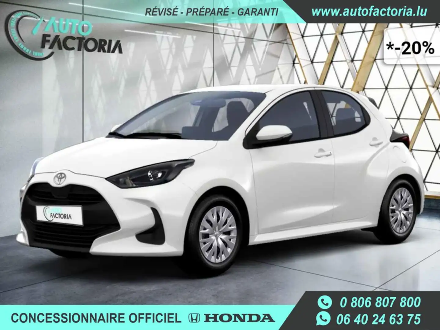 Toyota Yaris -20% 1.5 HYB 116cv BVA +MIRRORLINK+CAM+CLIM Beige - 1