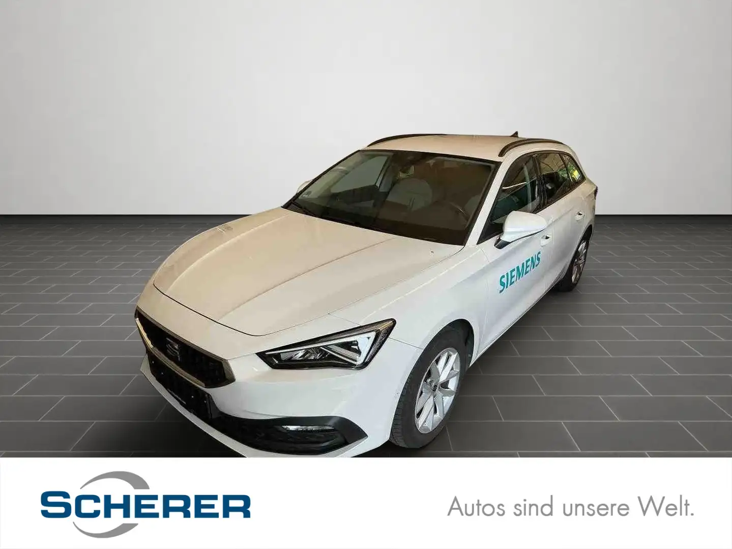 SEAT Leon 2,0 TDI Sportstourer DSG NAVI/RFK/LED/Sitzh Weiß - 1