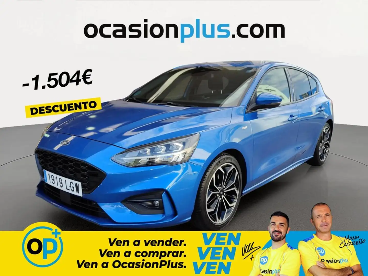 Ford Focus 1.0 Ecoboost ST Line 125 Azul - 1