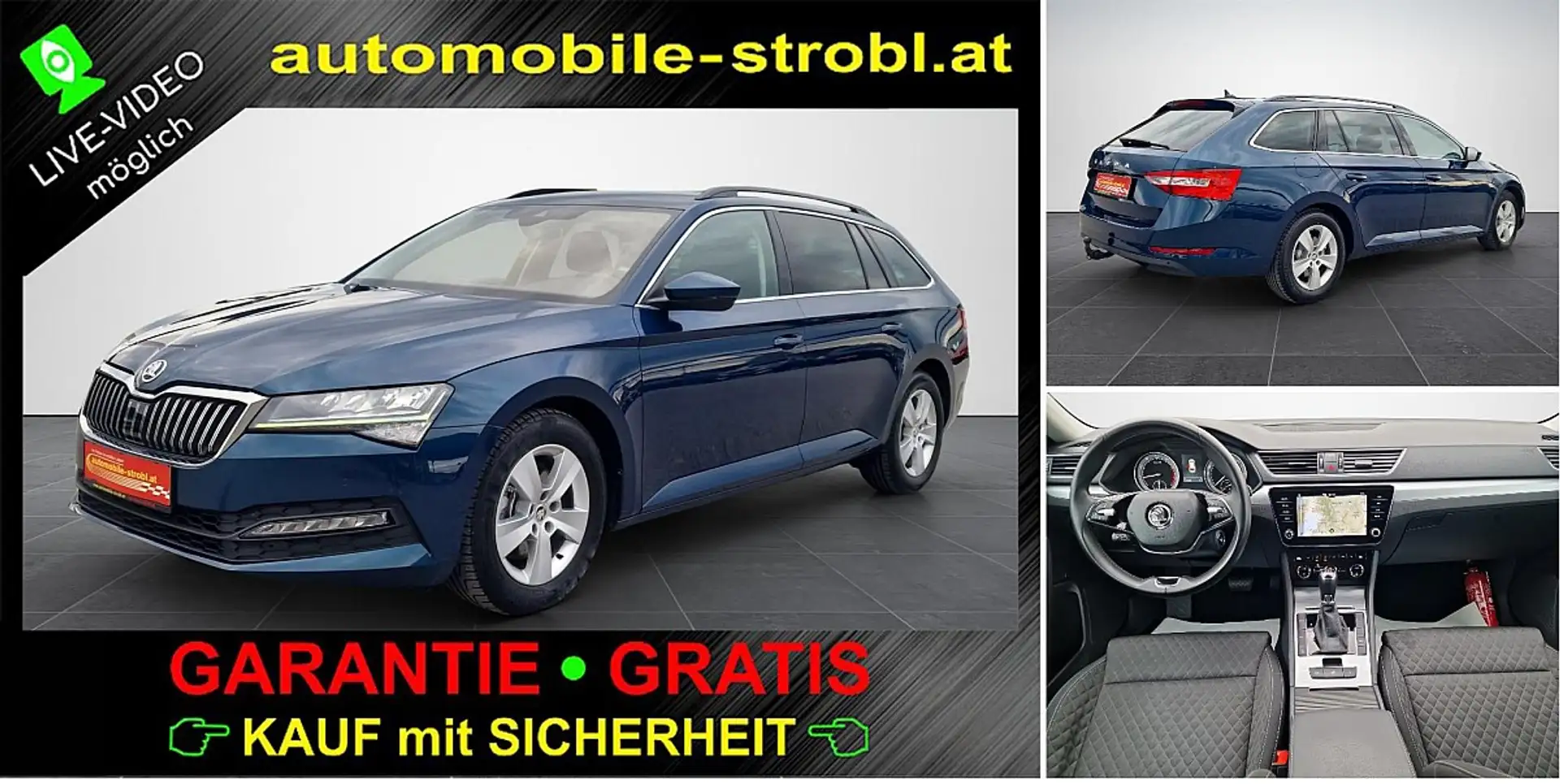 Skoda Superb Kombi 1,5 TSI *Canton*Memory *ACC*GARANTIE* Blau - 1