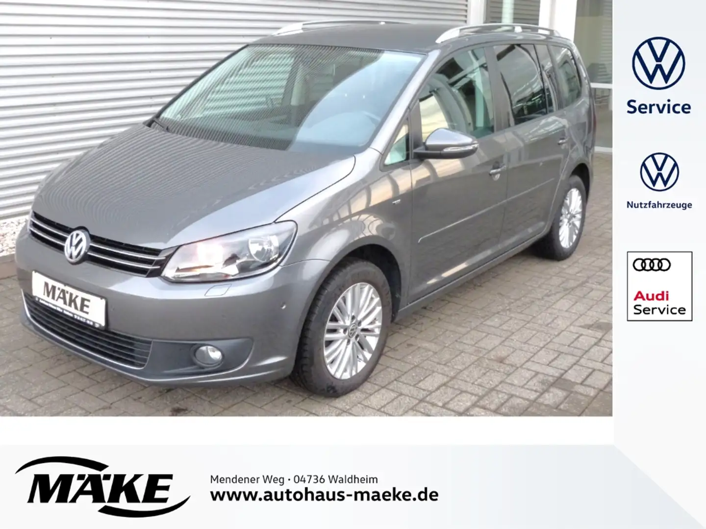 Volkswagen Touran Sitzheizung, Parklenkass., Tempomat, PDCv+h, Berga Grau - 1