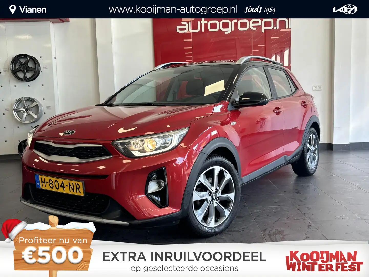 Kia Stonic 1.0 T-GDi DynamicLine Rood - 1