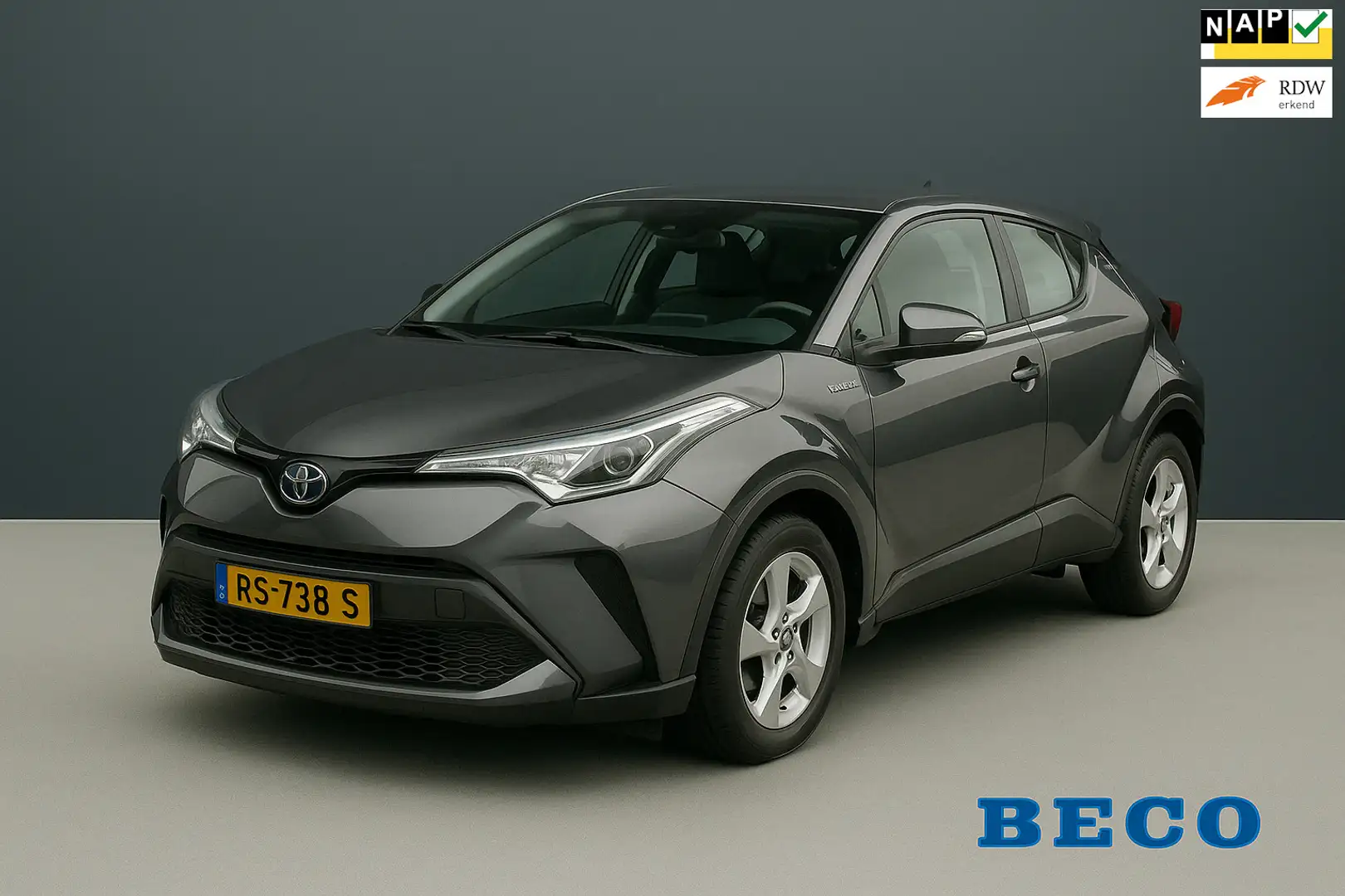 Toyota C-HR 1.8 Hybrid Dynamic|Dealer onderh.|Navi|Luxe| Grijs - 1