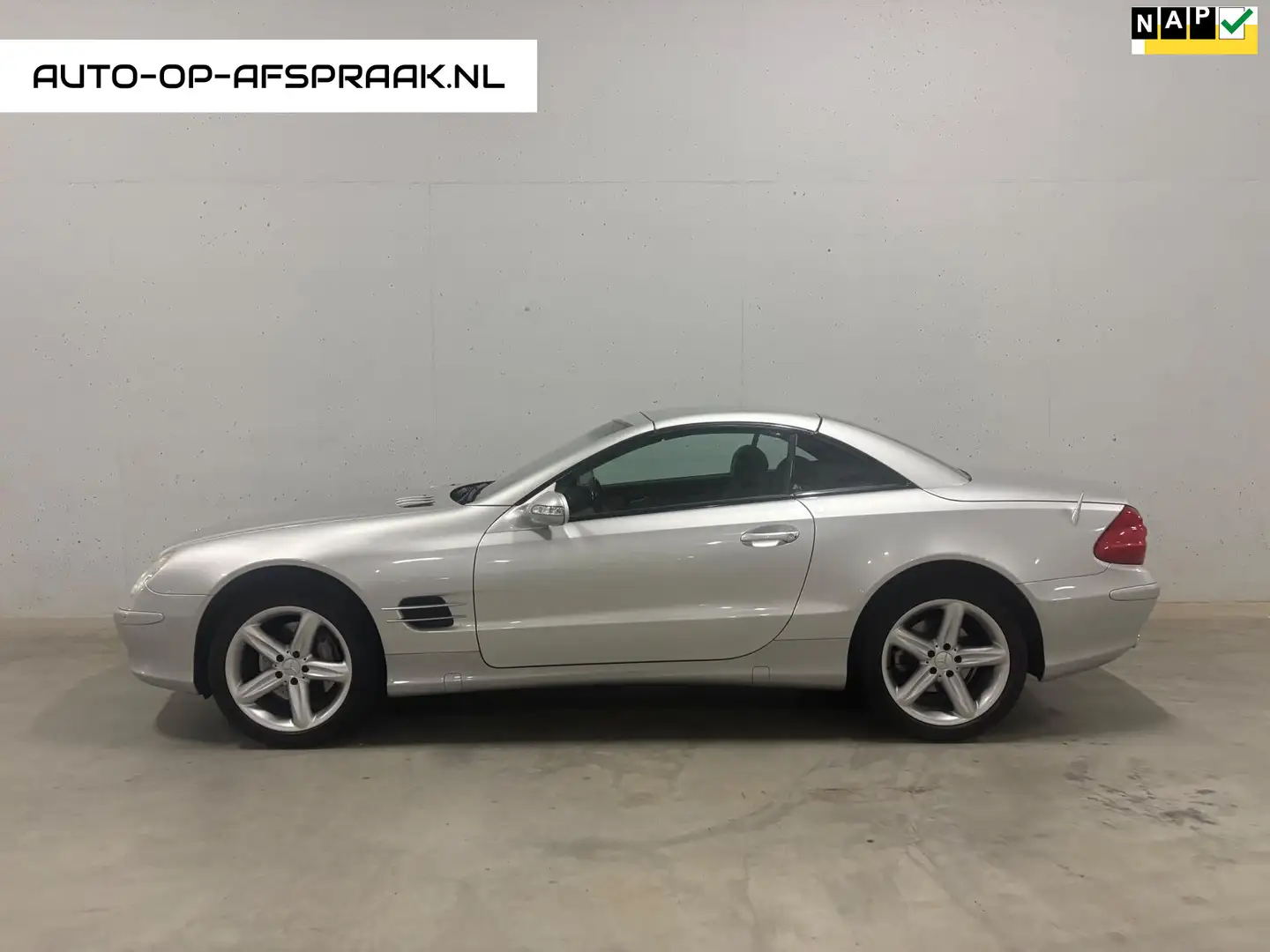 Mercedes-Benz SL 500 Origineel Nederlands NAP Leer Gris - 1