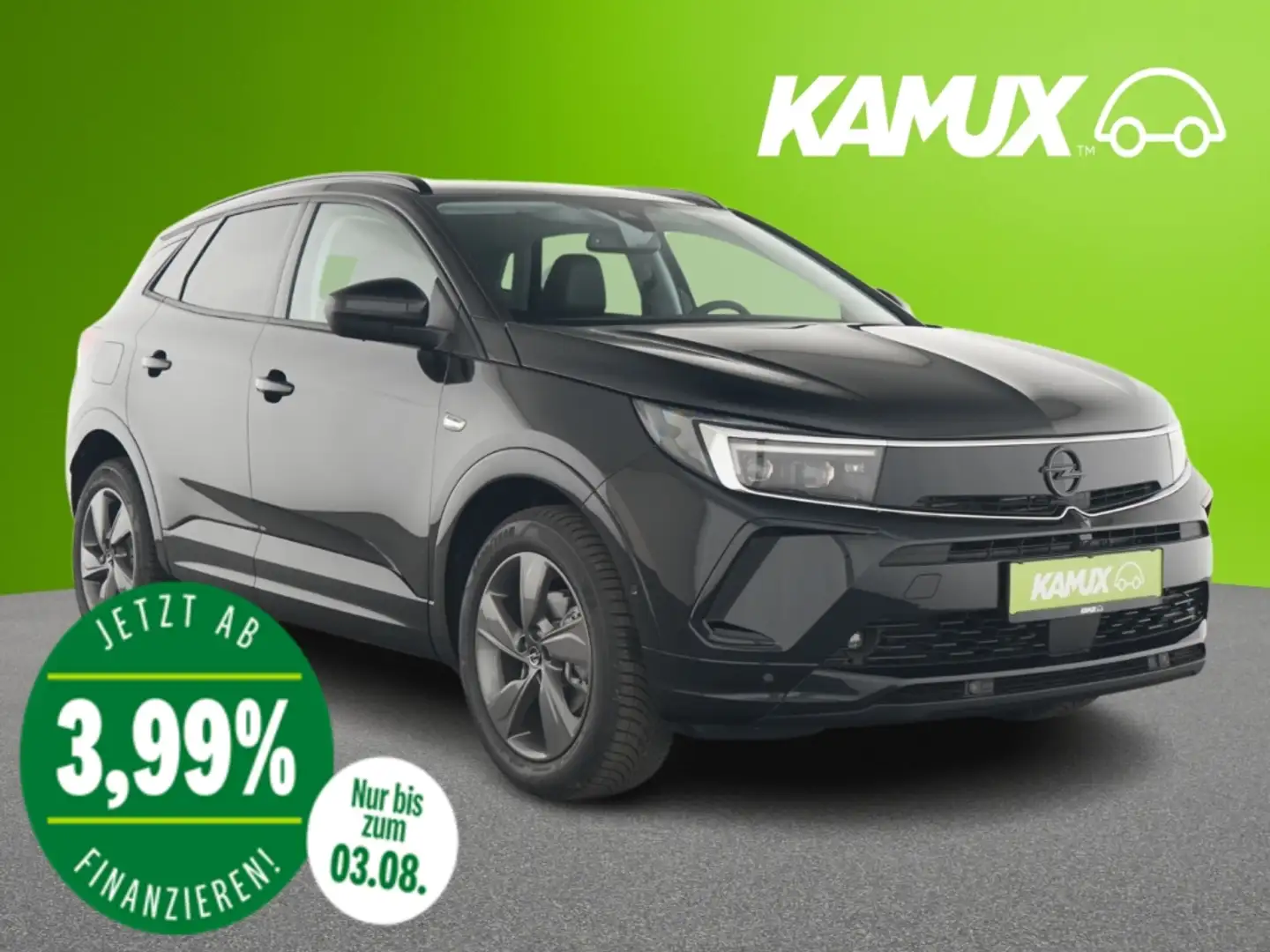 Opel Grandland 1.5D Aut.GS+LED+NAVI+VIRTUAL+KAMERA Zwart - 1