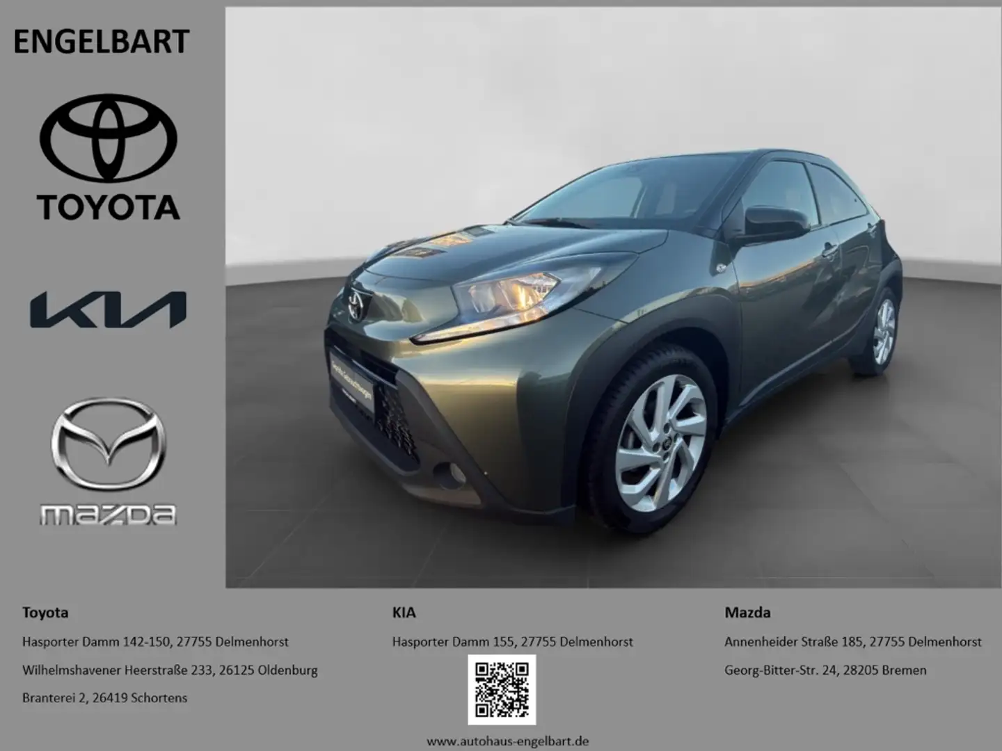 Toyota Aygo X Pulse CarPlay Sitzheizung Tempomat ACC Apple CarPl Grün - 1