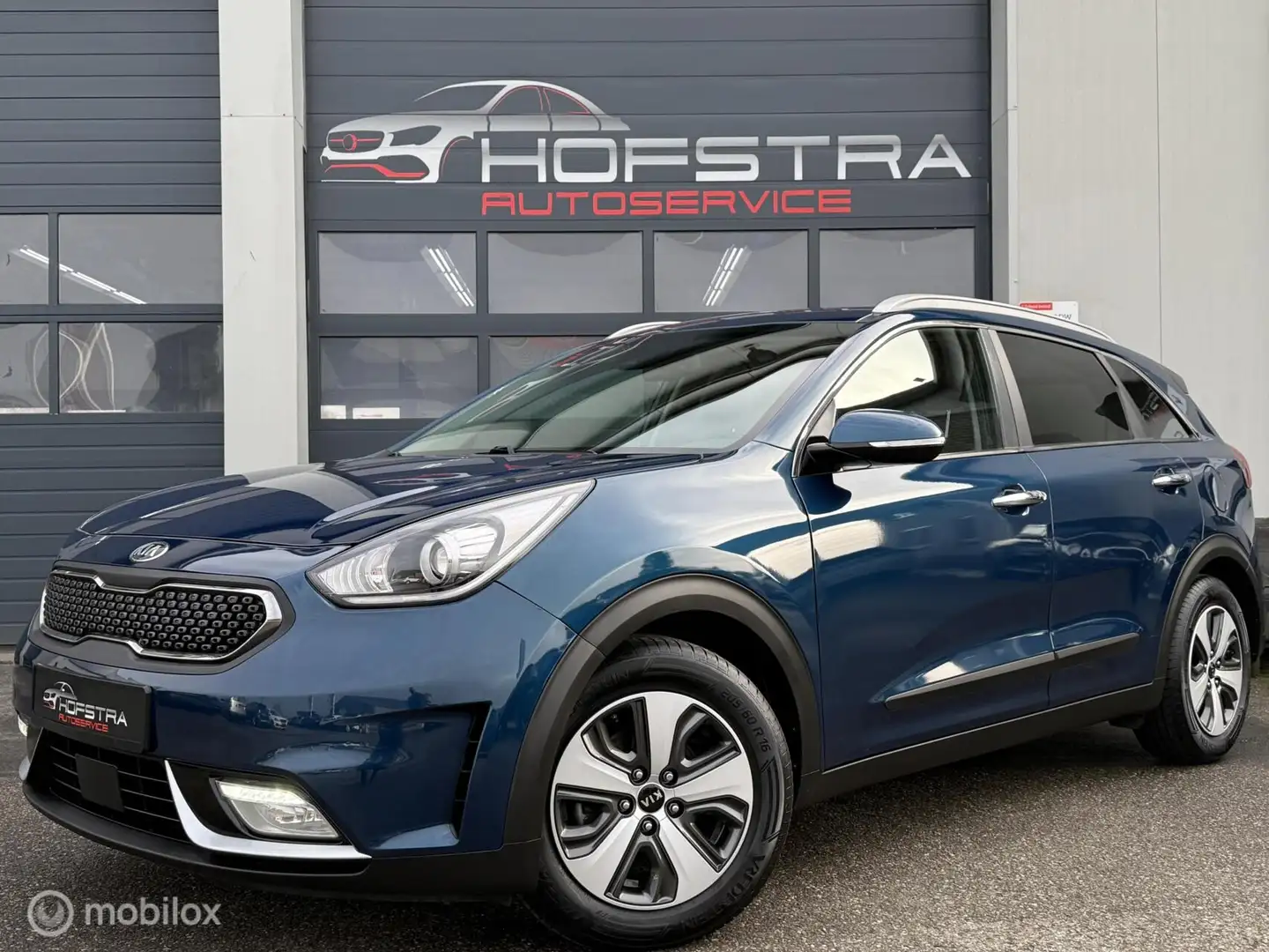 Kia Niro 1.6 GDi Hybrid Stoel/stuurverw Camera Leer CarPlay Blau - 1