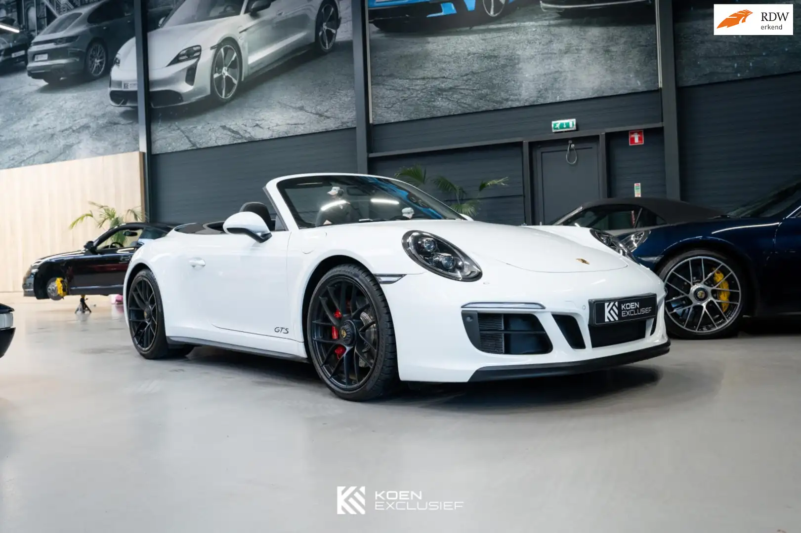 Porsche 991 Cabrio 991 3.0 Carrera GTS (2017,NL) Achterassturi Blanco - 1