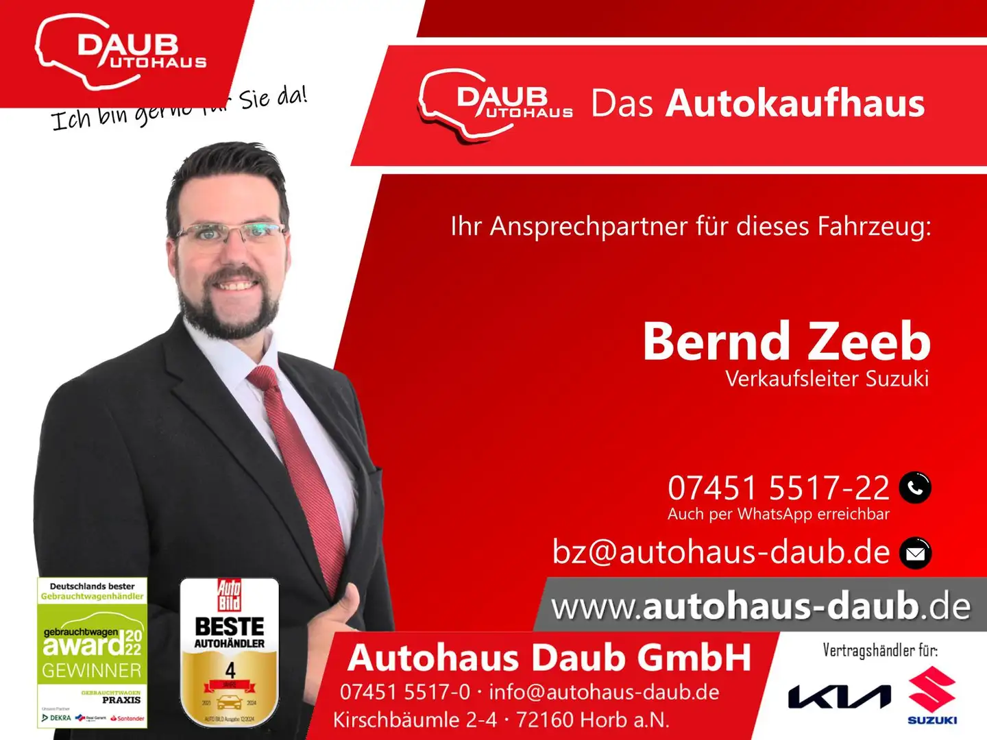 Suzuki Swift 1.2 Dualjet Hybrid Allrad Comfort+ Rot - 1