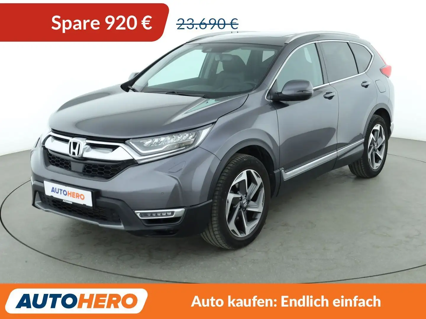 Honda CR-V 1.5 Turbo Executive 4WD Aut.*NAVI*HEADUP*LED* Grau - 1