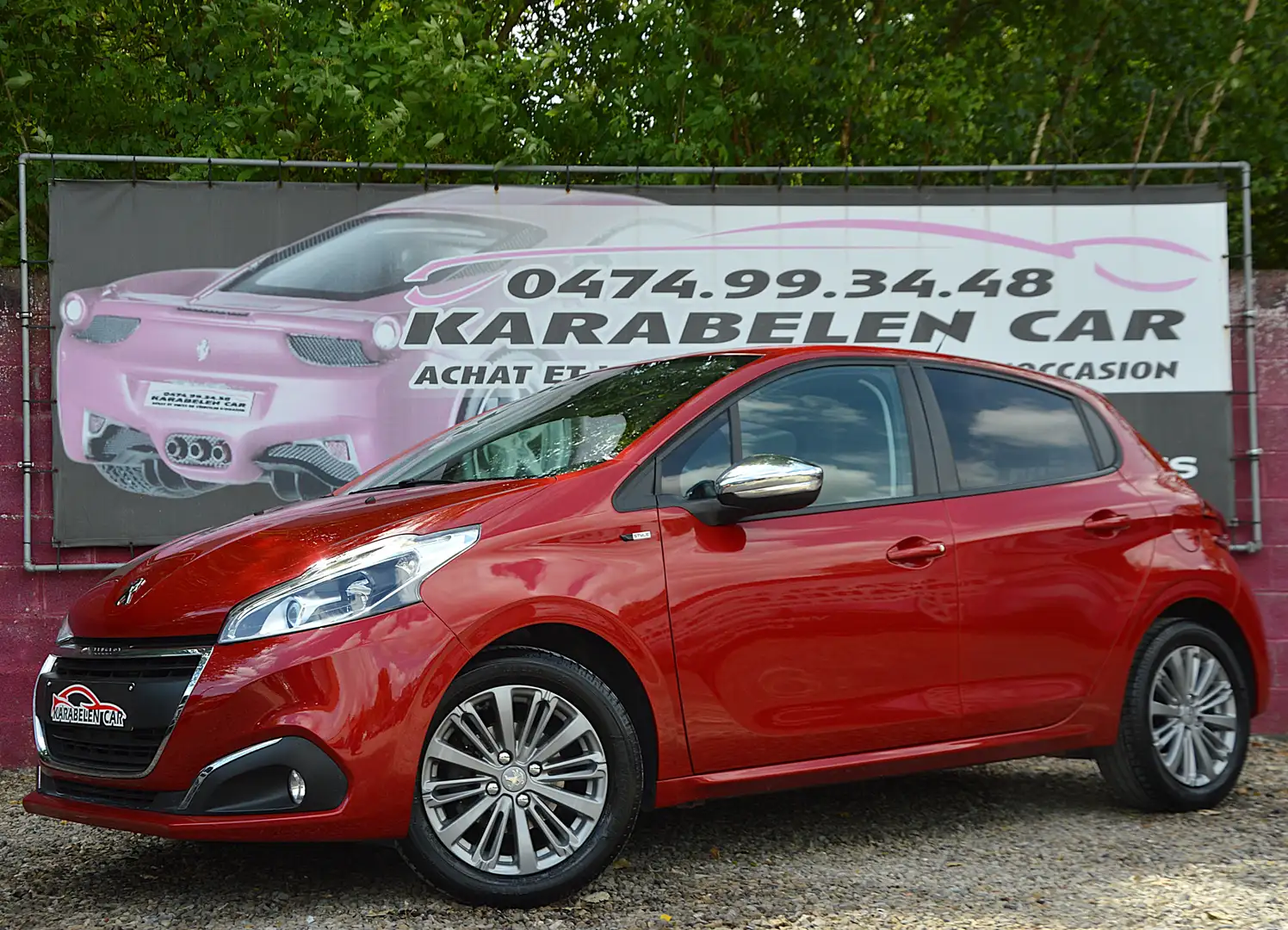 Peugeot 208 1.2i PureTech Style NAV SENS AR CLIM 35.442KM Rouge - 1