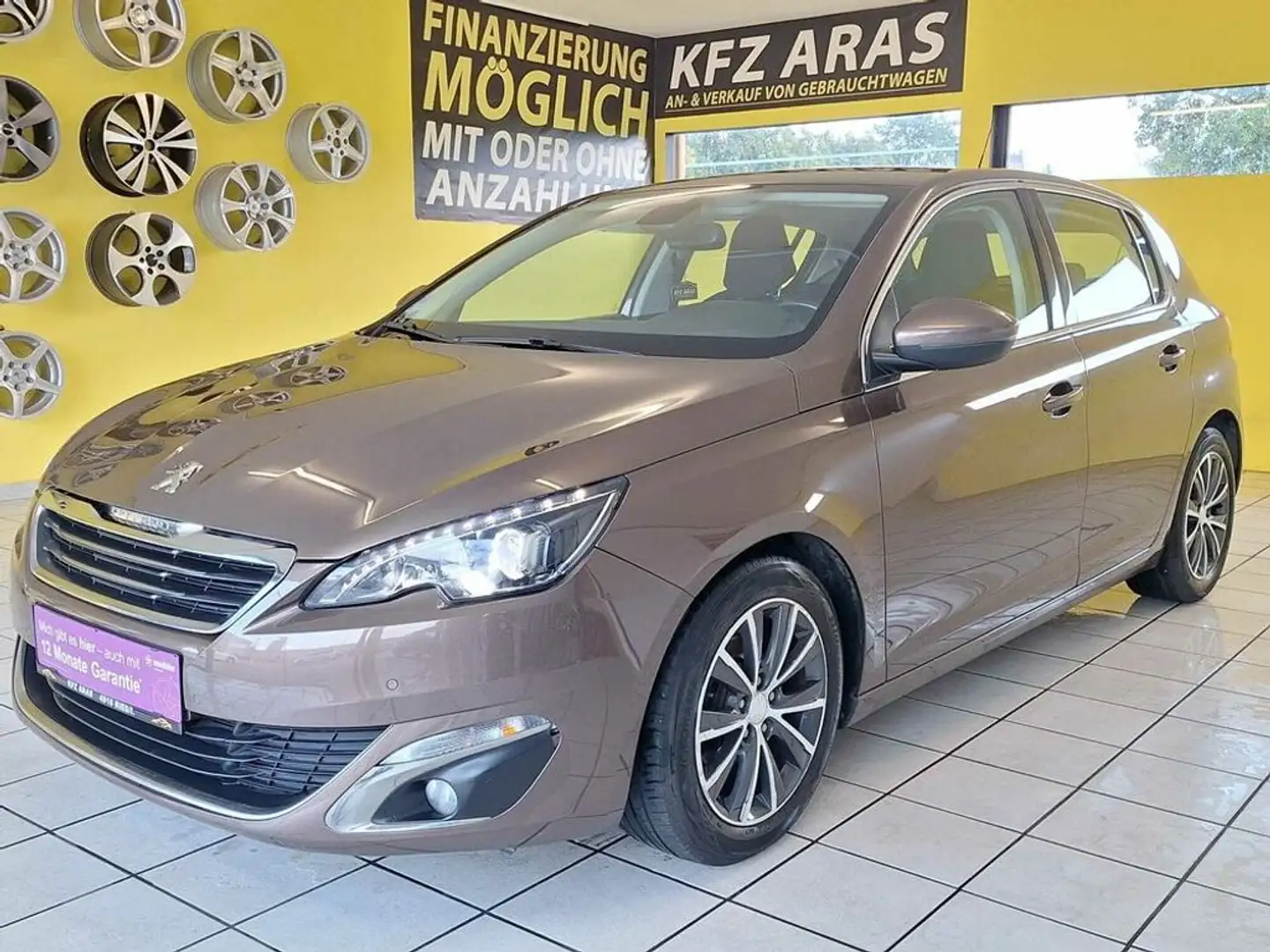 Peugeot 308 Allure 1.BESITZ, NAVI, PDC, SITZHEIZUNG Braun - 1