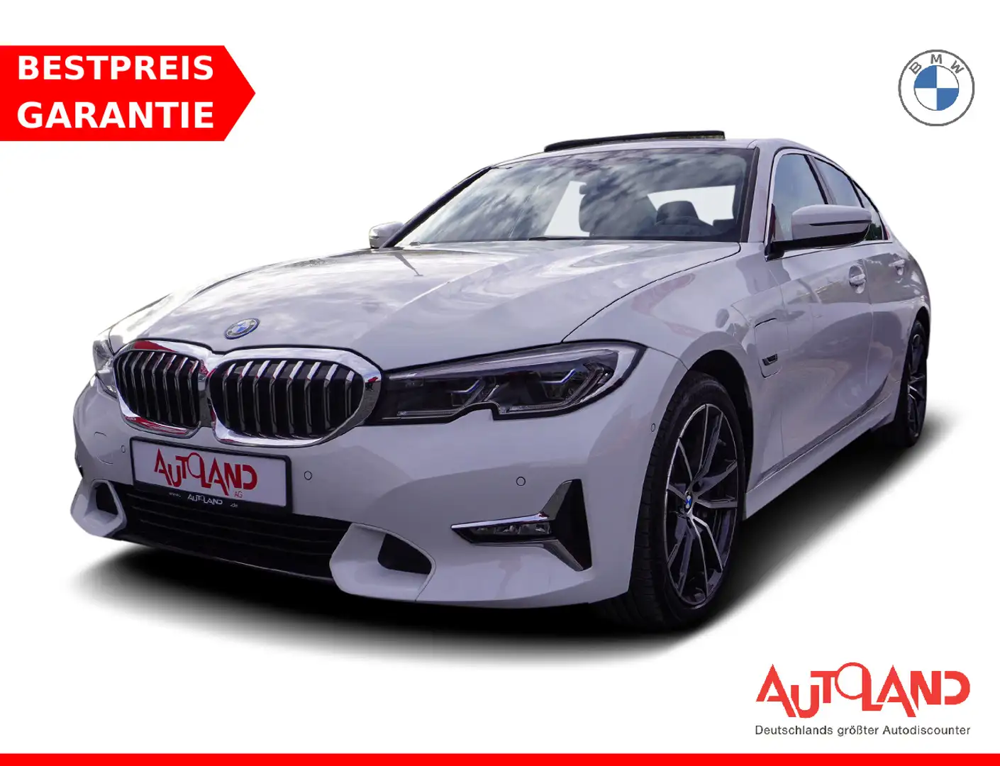 BMW 330 330e Luxury Line Aut. Laser Navi Leder Kamera Blanc - 1