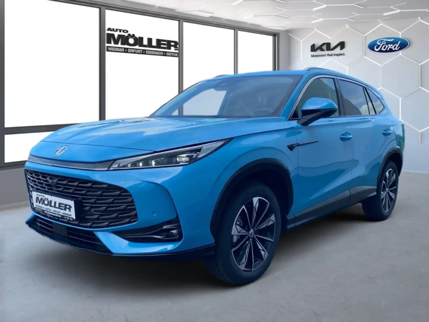 MG HS Luxury MY24 1.5T AT Memory LED Leder Kamera Klima Blau - 2