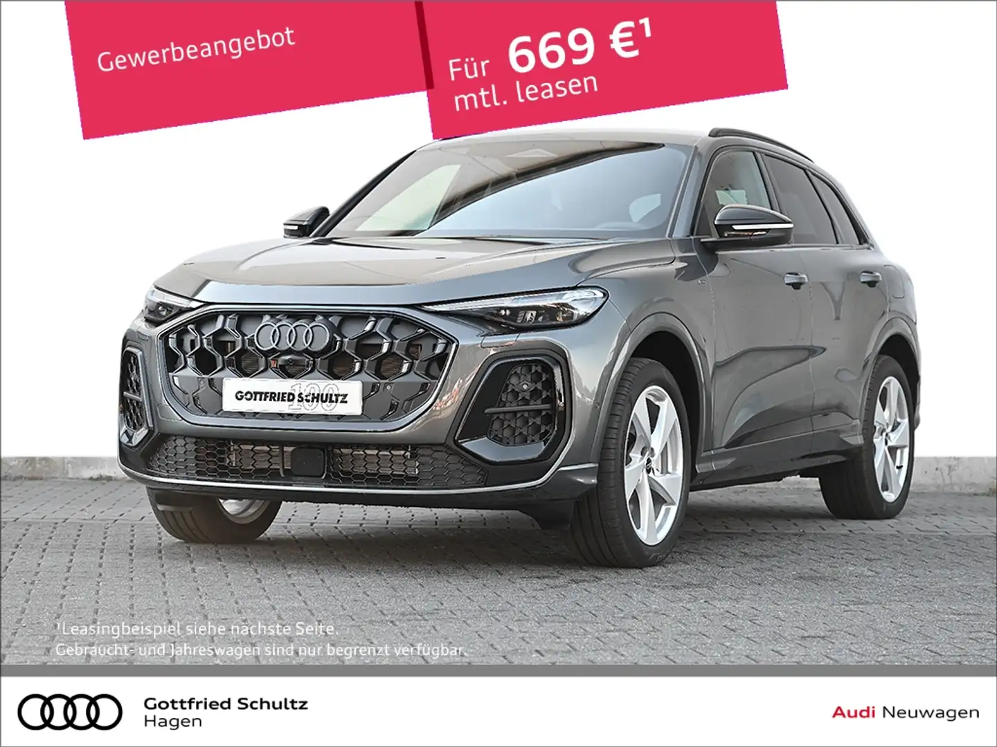 Audi Q5 e-hybrid quattro S line Matrix+AHK+B&O Grau - 1
