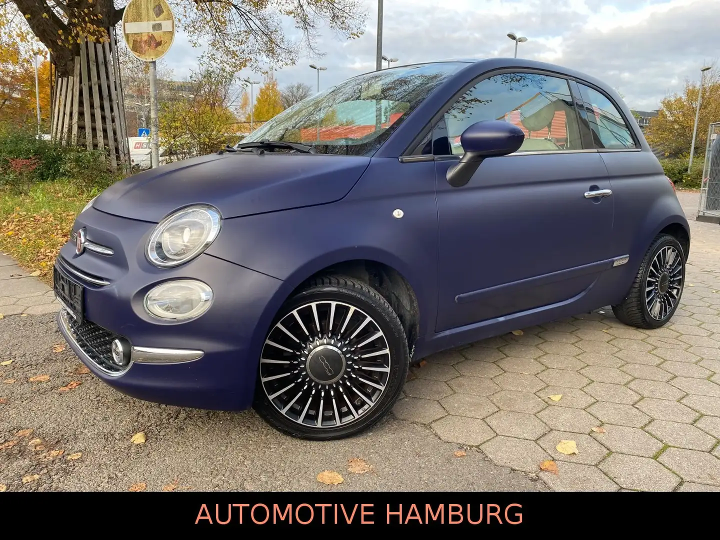 Fiat 500 Automatik*Klimaautomatik*Leder*Panorama*TFT Violett - 1
