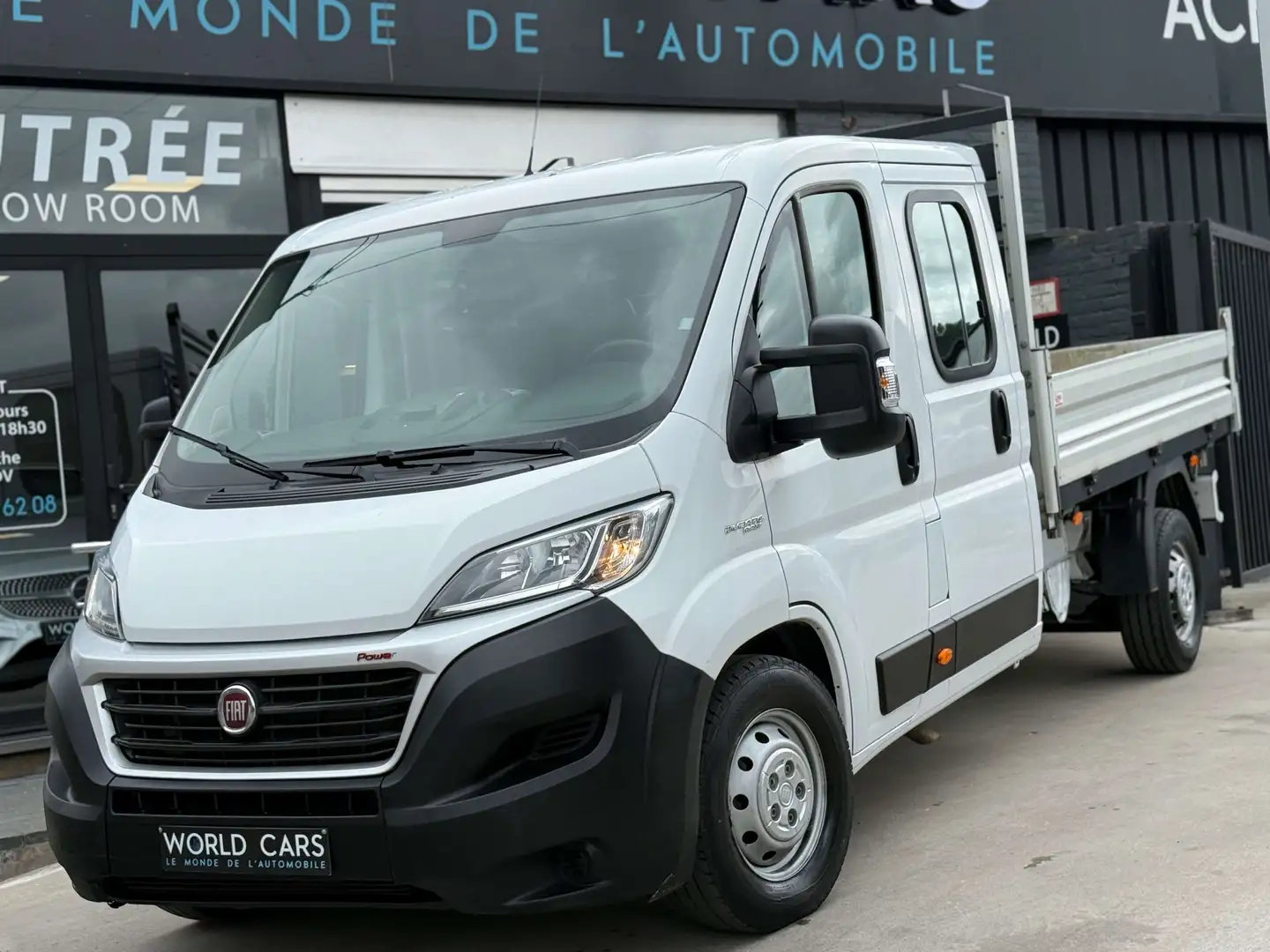 Fiat Ducato 2.3 Multijet/TVAC*BTW/TRI-BENNE BASCULANTE/7 PLACE Blanc - 1
