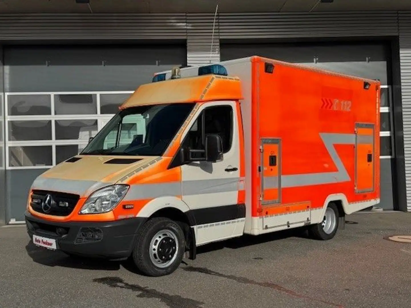 Mercedes-Benz Sprinter 516 CDI RTW WAS inkl. Trage AT-Motor Blanc - 1