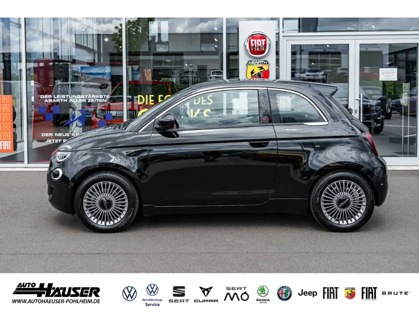 Fiat 500e MY25 RED 42kWh KOMFORT STYLE NAVI KAMERA LED SITZH Schwarz - 2