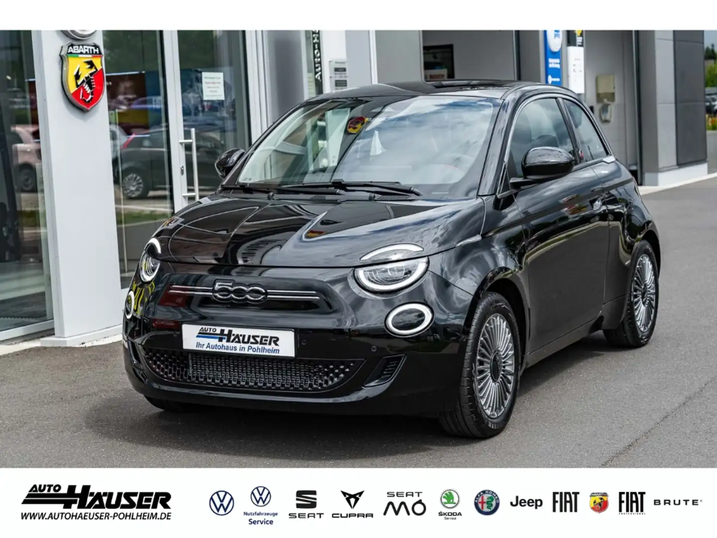 Fiat 500e MY25 RED 42kWh KOMFORT STYLE NAVI KAMERA LED SITZH Schwarz - 1