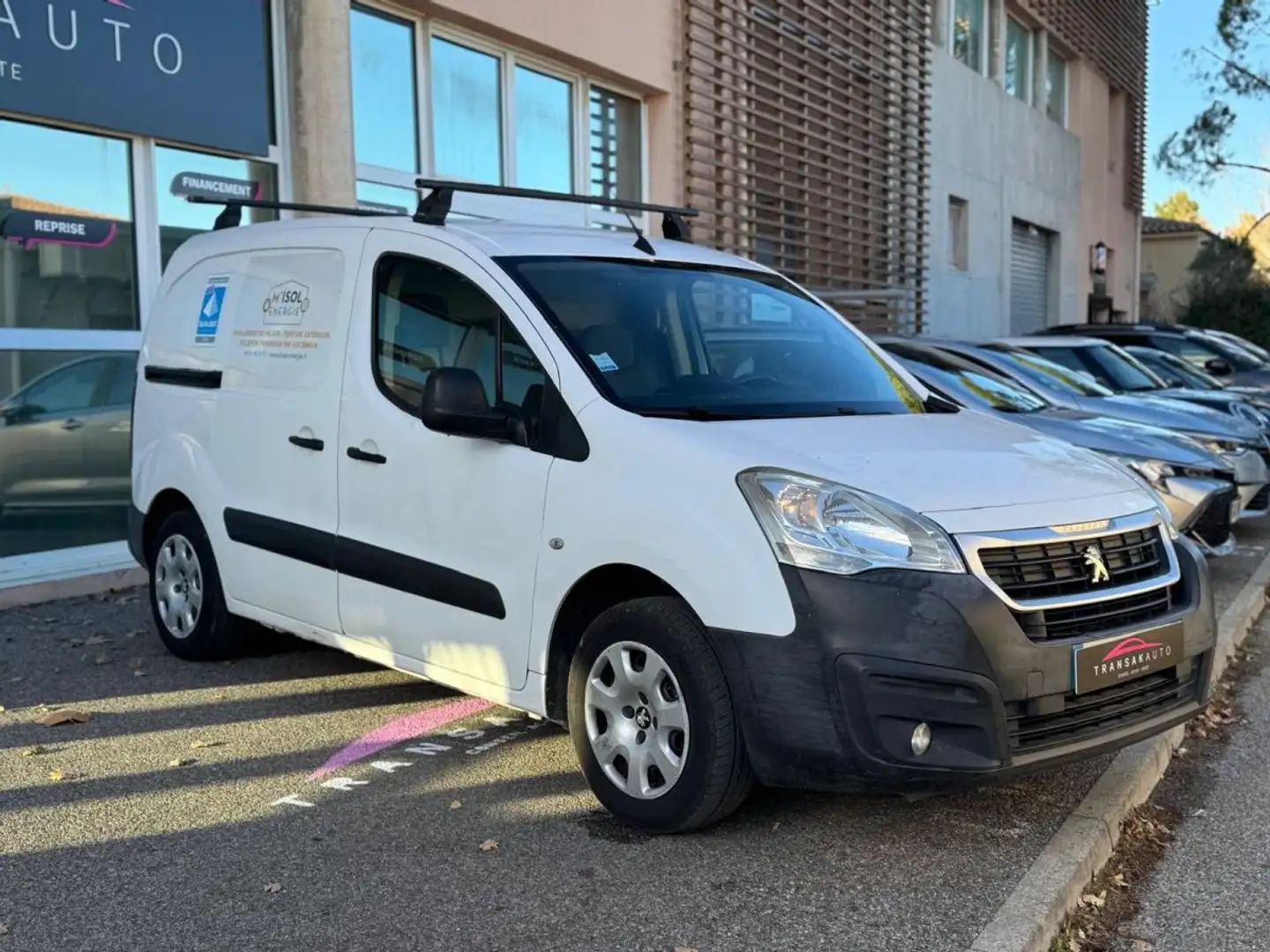 Peugeot Partner FOURGON 121 L2 1.6 BLUEHDI 100 BVM5 PACK CLIM / TVA RECUPERABLE Blanc - 2