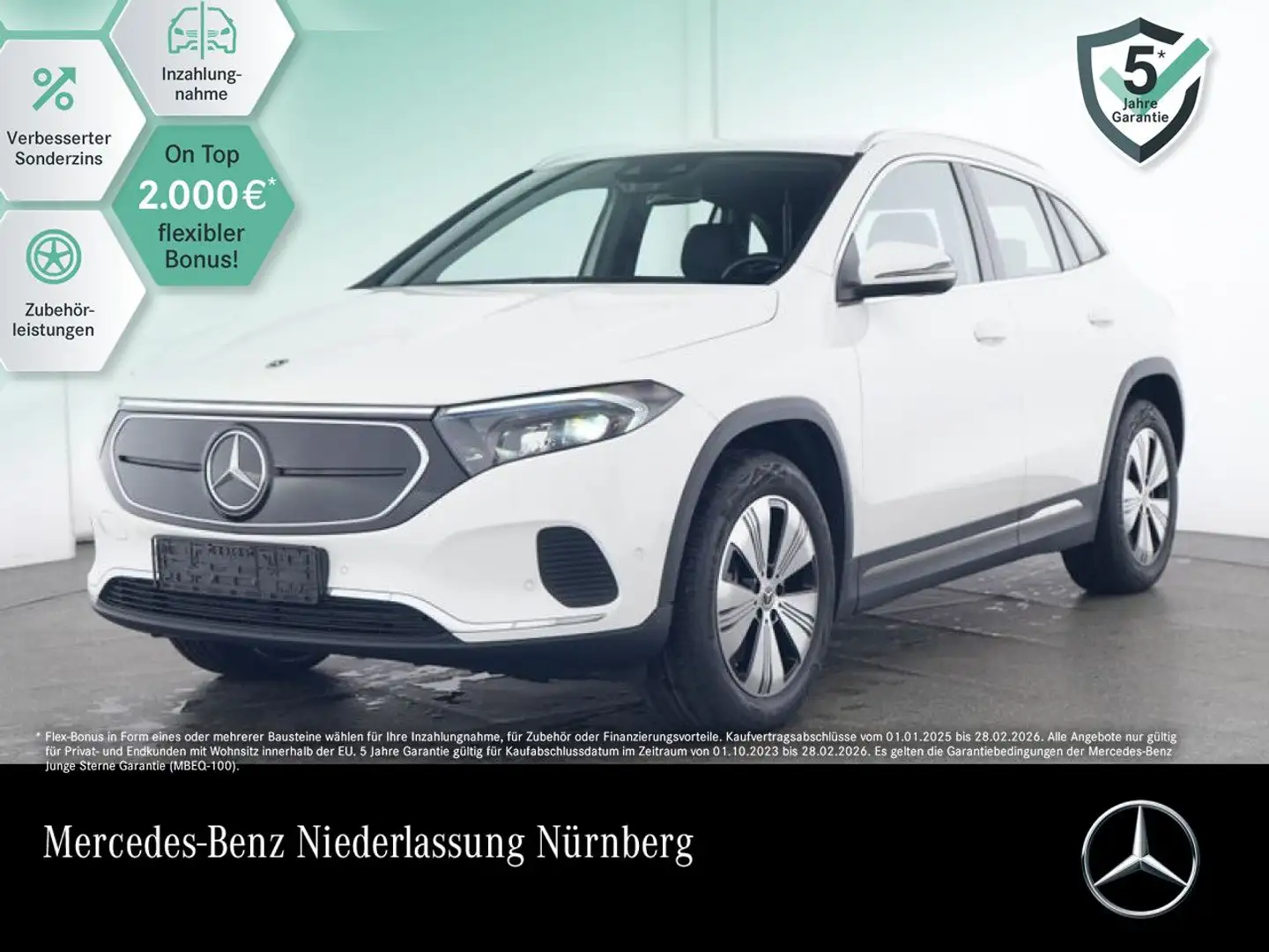 Mercedes-Benz EQA 300 4M PROG+ADVANCED+KAMERA+SPUR Weiß - 1