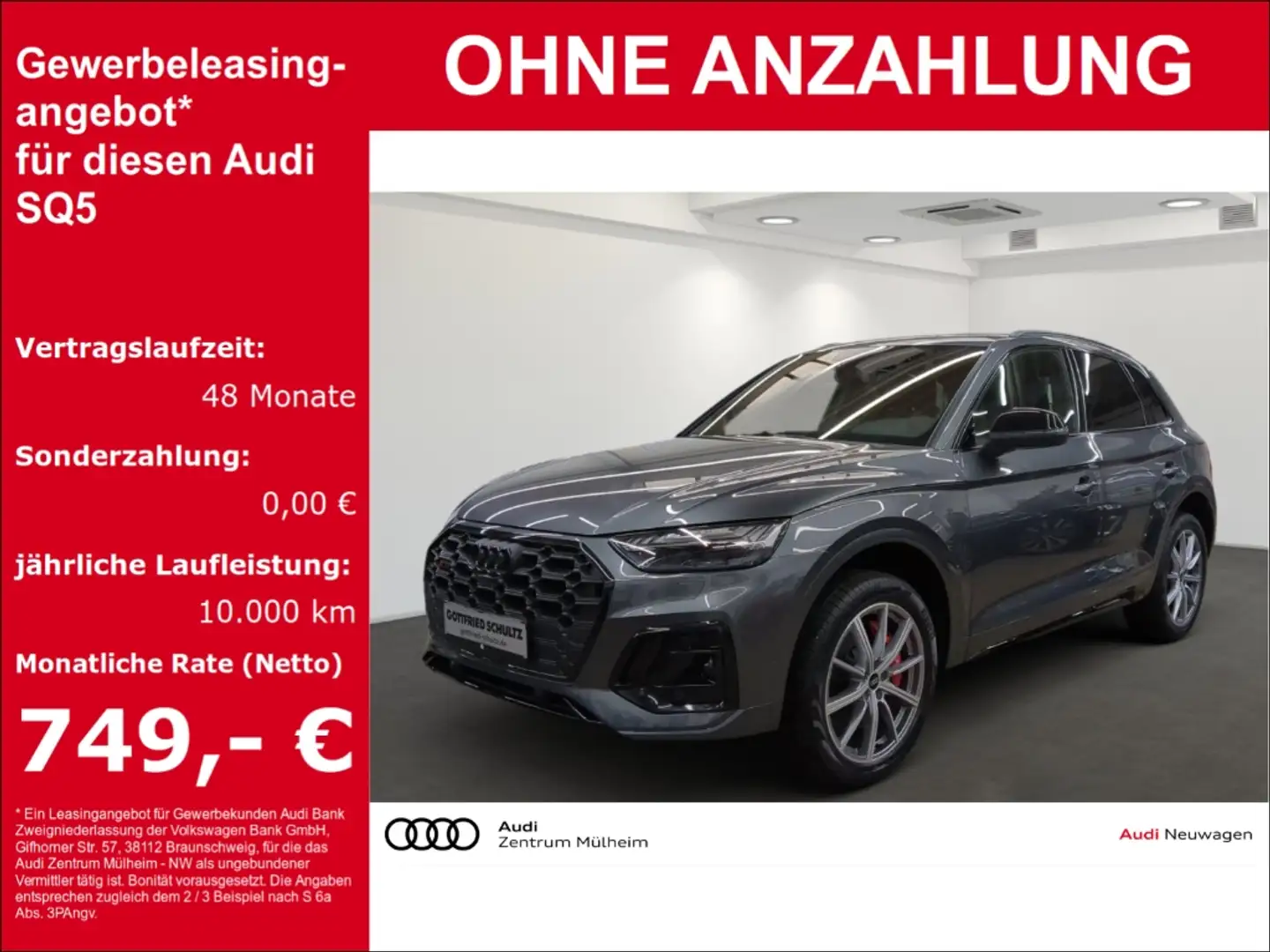 Audi SQ5 Sportpaket Luftfederung StandHZG Panodach Navi Led Grau - 1