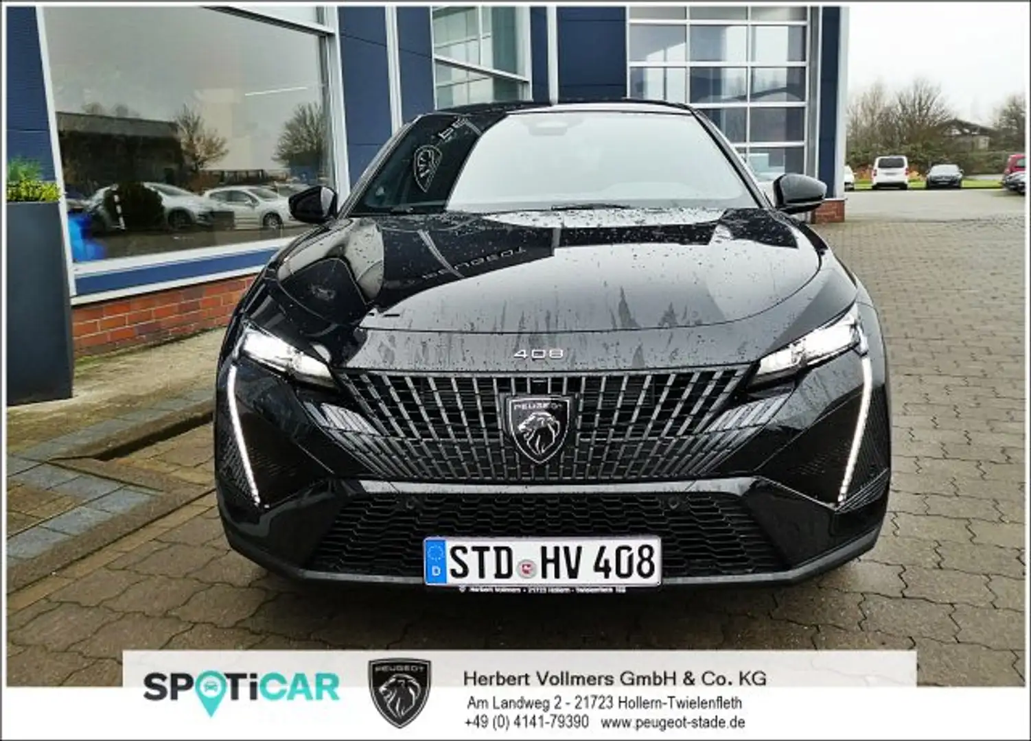 Peugeot 408 Plug-In Hybrid 180 e-EAT8 GT; Pano, 7,4W OBC Schwarz - 2
