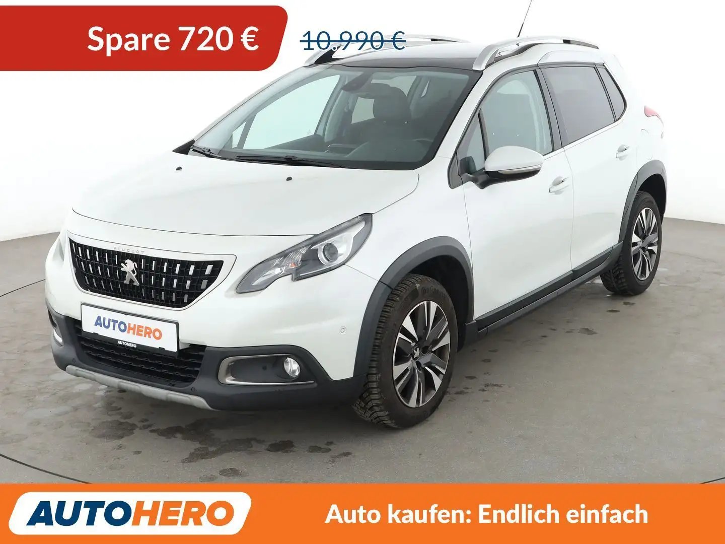 Peugeot 2008 1.2 PureTech Allure*NAVI*TEMPO*CAM*PDC*SHZ* Weiß - 1