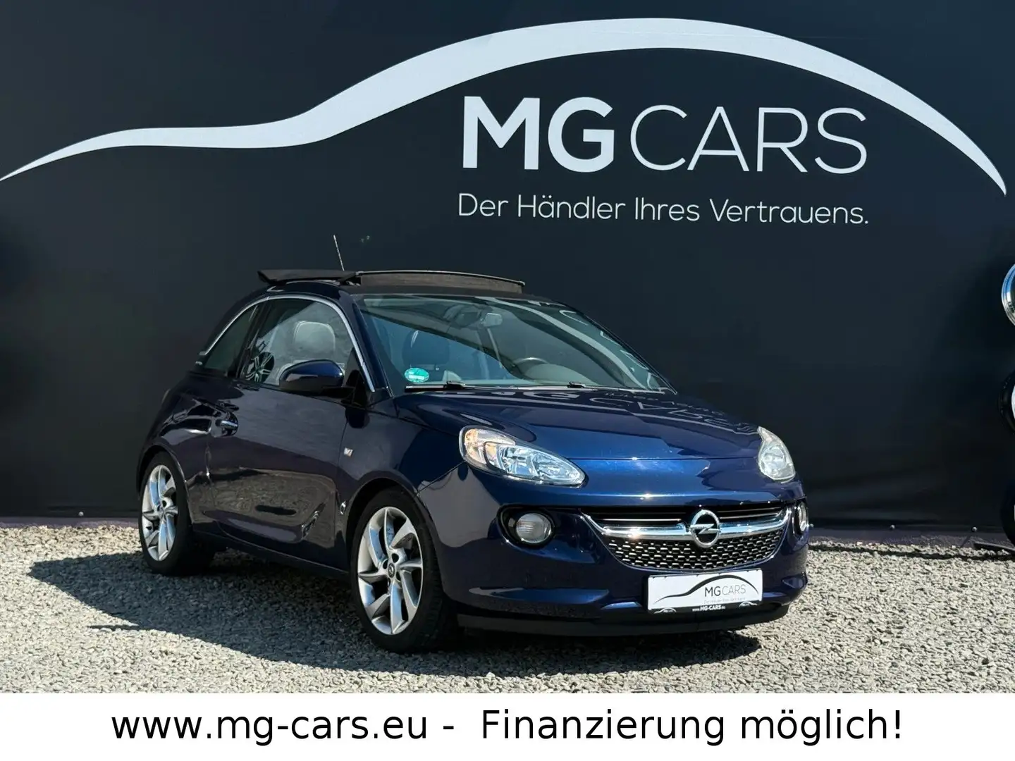 Opel Adam Open Air~Klima~Faltdach~1.Hand~PDC~Tempomat Blau - 2