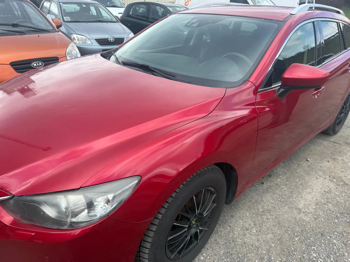Mazda 6 Sports-Line Leder Automatik xxl navi Euro 5 Rot - 1