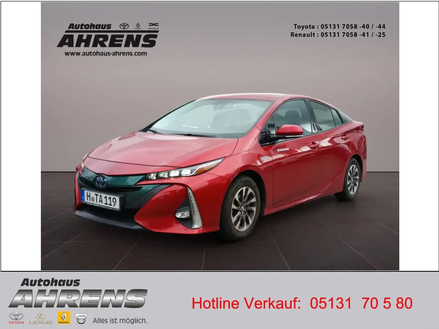 Toyota Prius Plug-in Hybrid Comfort *Sitzheiz+Navi+Kamera+LED M Rood - 1