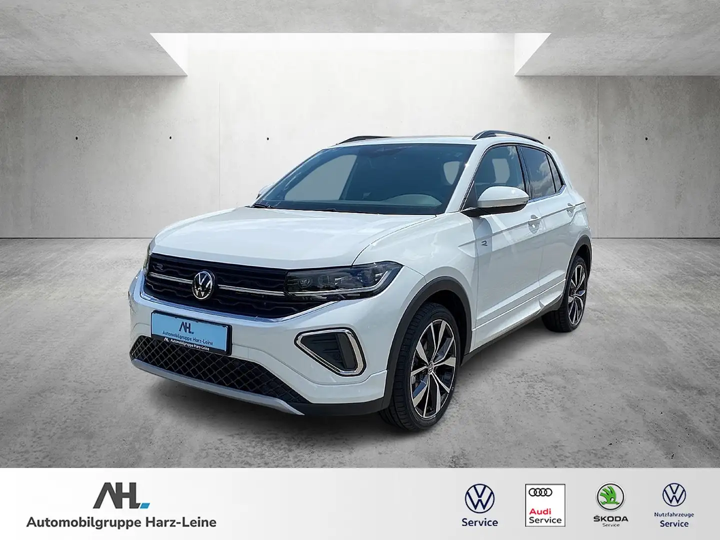 Volkswagen T-Cross 1.0 TSI "R-Line" DSG/AHK/NAVI/RFK/ACC/MATRIX Weiß - 1