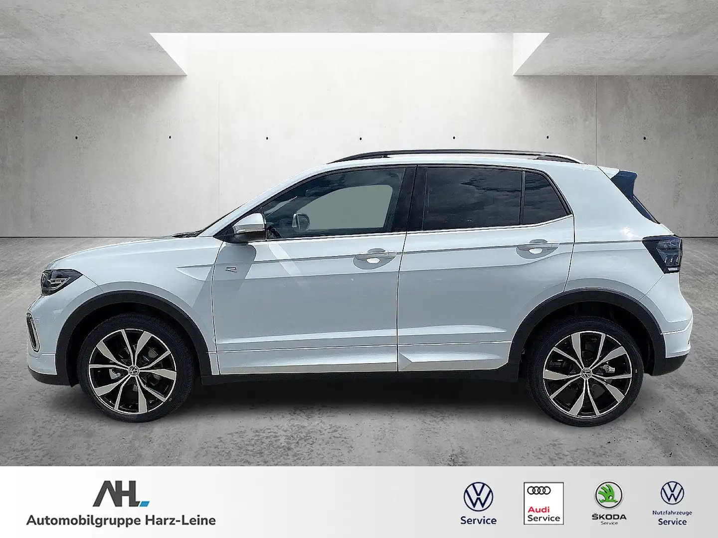 Volkswagen T-Cross 1.0 TSI "R-Line" DSG/AHK/NAVI/RFK/ACC/MATRIX Weiß - 2