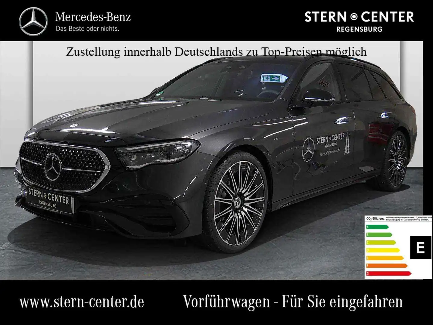 Mercedes-Benz E 220 d T-Modell MBUX AMG SHD Perf-AGA LED Burm Gris - 1