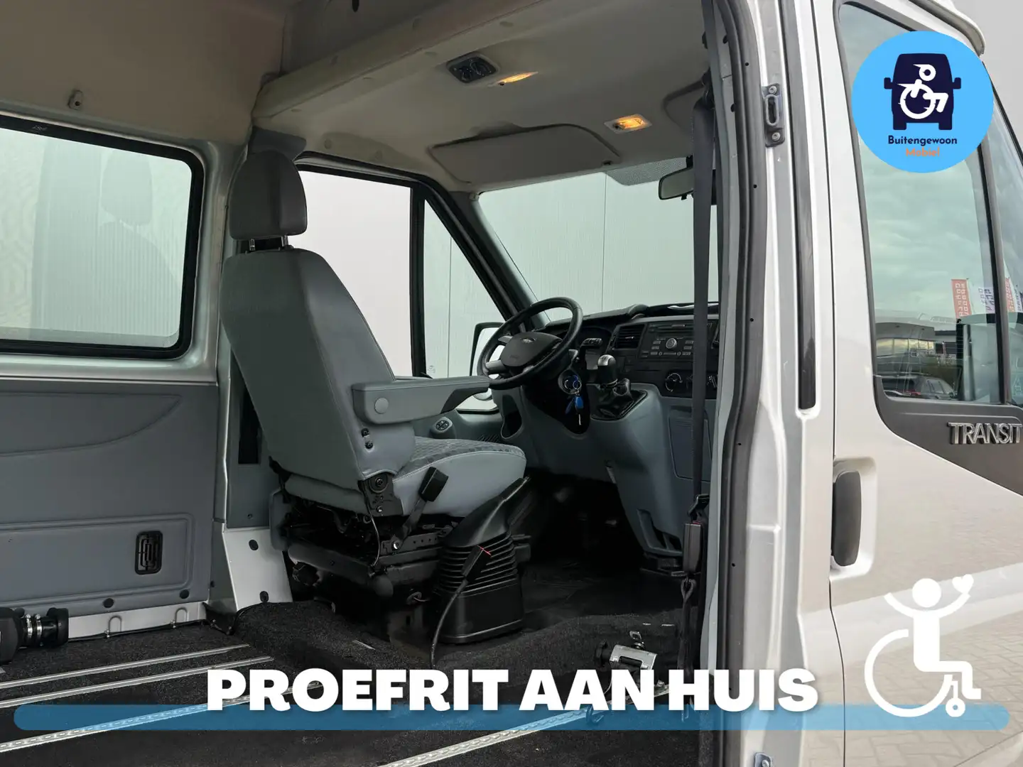 Ford Transit Rolstoelbus VOORIN Rolstoel (Airco) Standkachel Zilver - 2