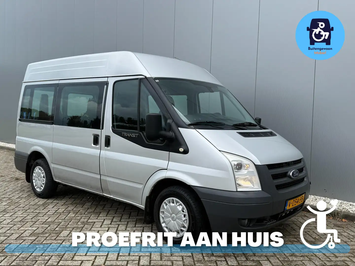 Ford Transit Rolstoelbus VOORIN Rolstoel (Airco) Standkachel Zilver - 1