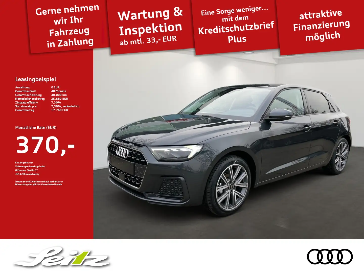 Audi A1 Sportback 25 TFSI advanced *LED*KAMERA*SITZH* Grau - 1
