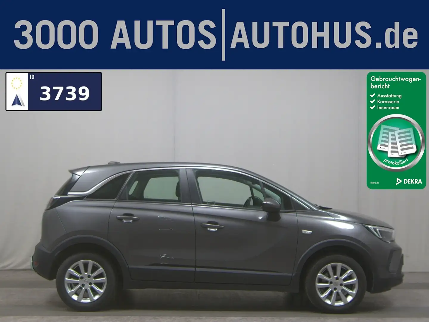 Opel Crossland 1.2 Elegance Leder Shz DAB LED Klima Grigio - 1