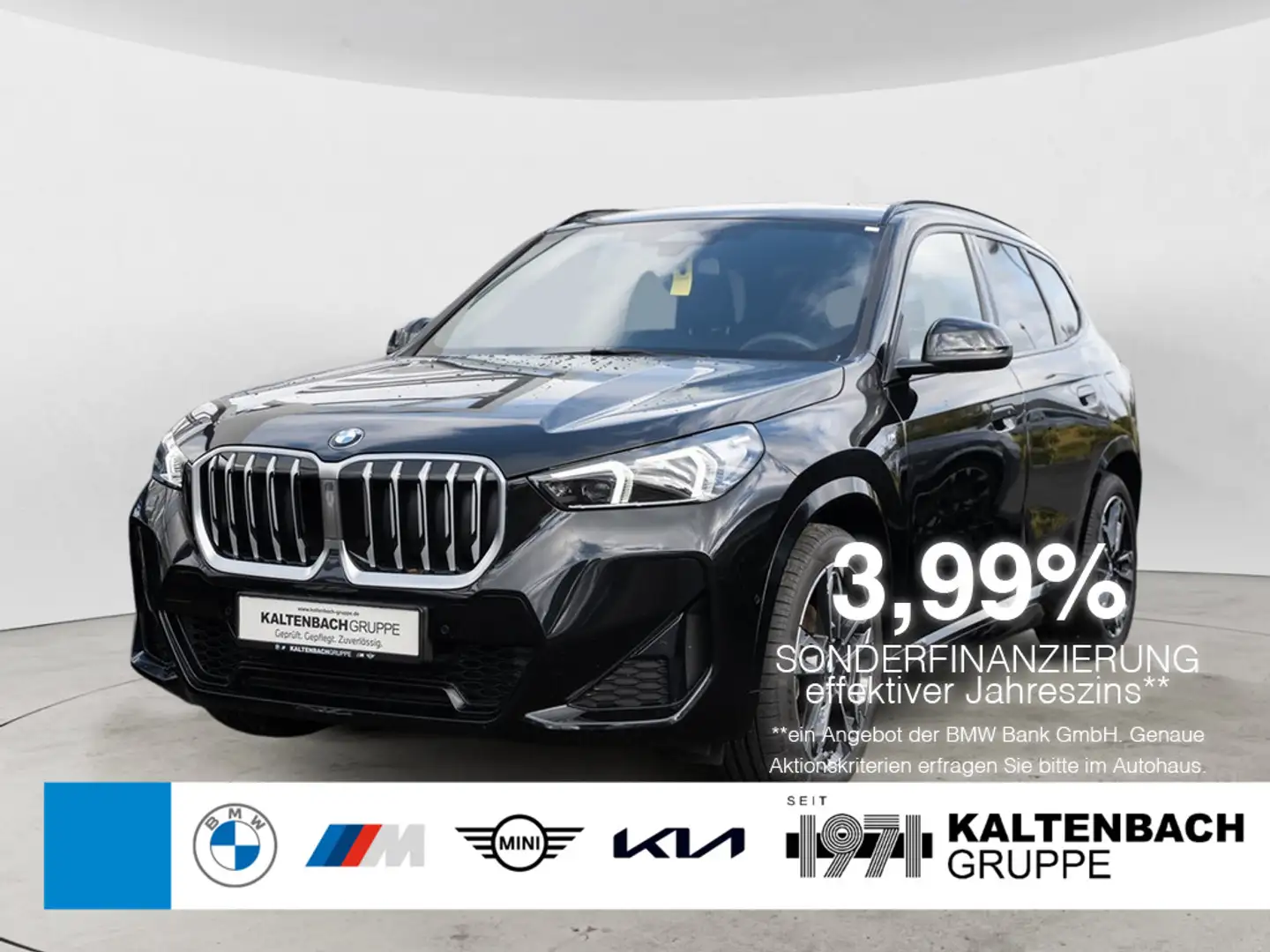 BMW X1 sDrive 18i M-Sport AHK PANO NAVI LED KLIMA Schwarz - 1