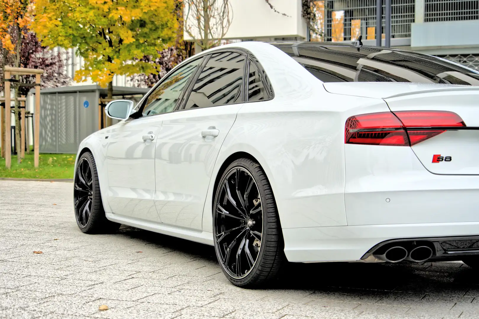 Audi S8 plus SCHECKHEFT|KERAMIK|MASSAGE|ABT22 ZOLL Bianco - 2